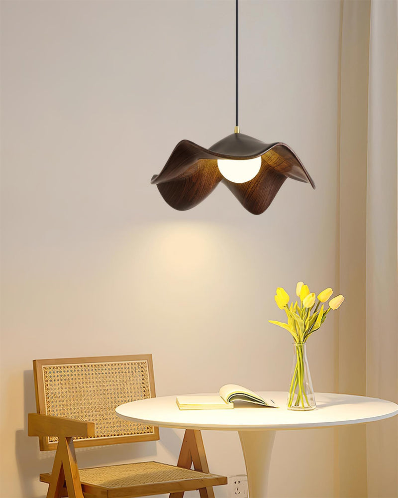 Suspension Luminaire en Forme de Feuille Lotus