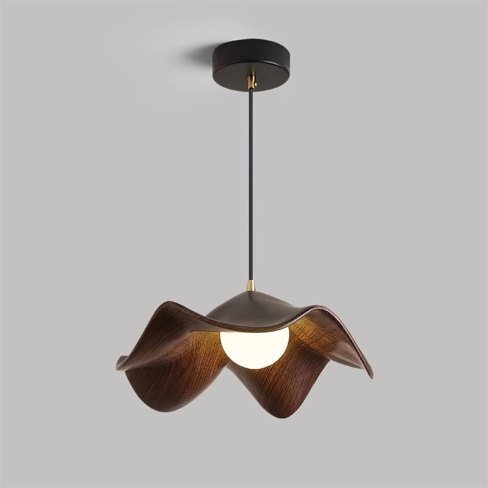 Suspension Luminaire en Forme de Feuille Lotus