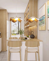 Suspension Luminaire en Forme de Feuille Lotus