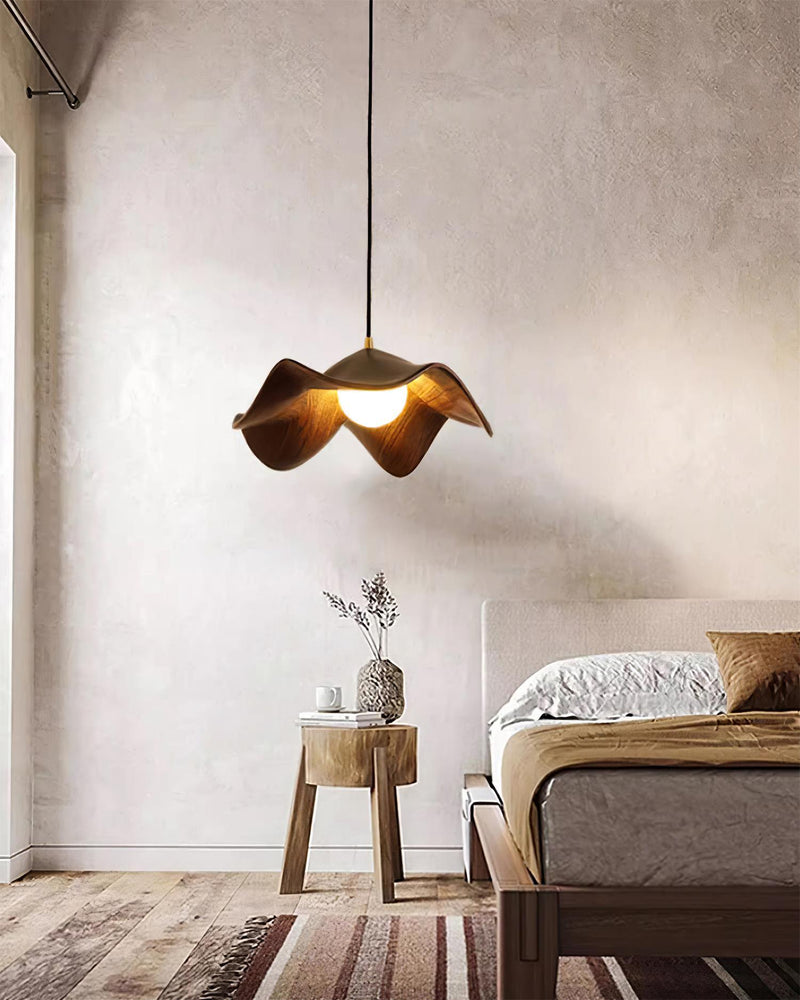 Suspension Luminaire en Forme de Feuille Lotus