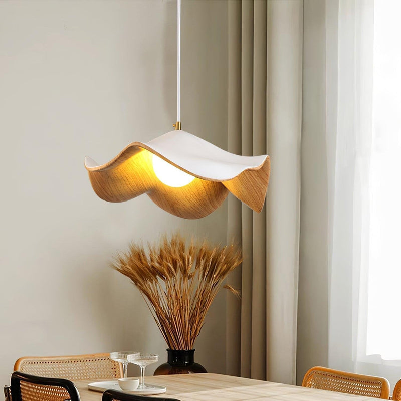 Suspension Luminaire en Forme de Feuille Lotus