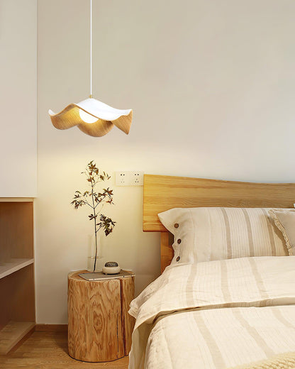 Suspension Luminaire en Forme de Feuille Lotus