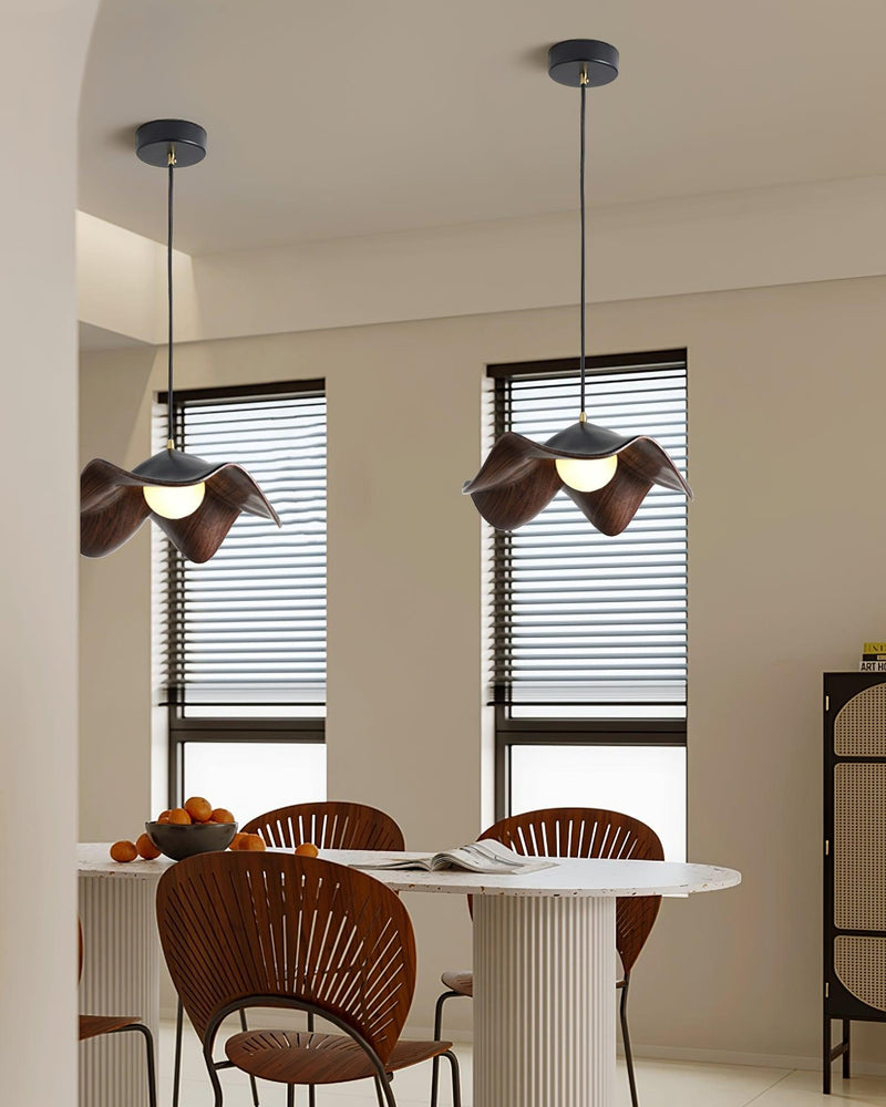 Suspension Luminaire en Forme de Feuille Lotus