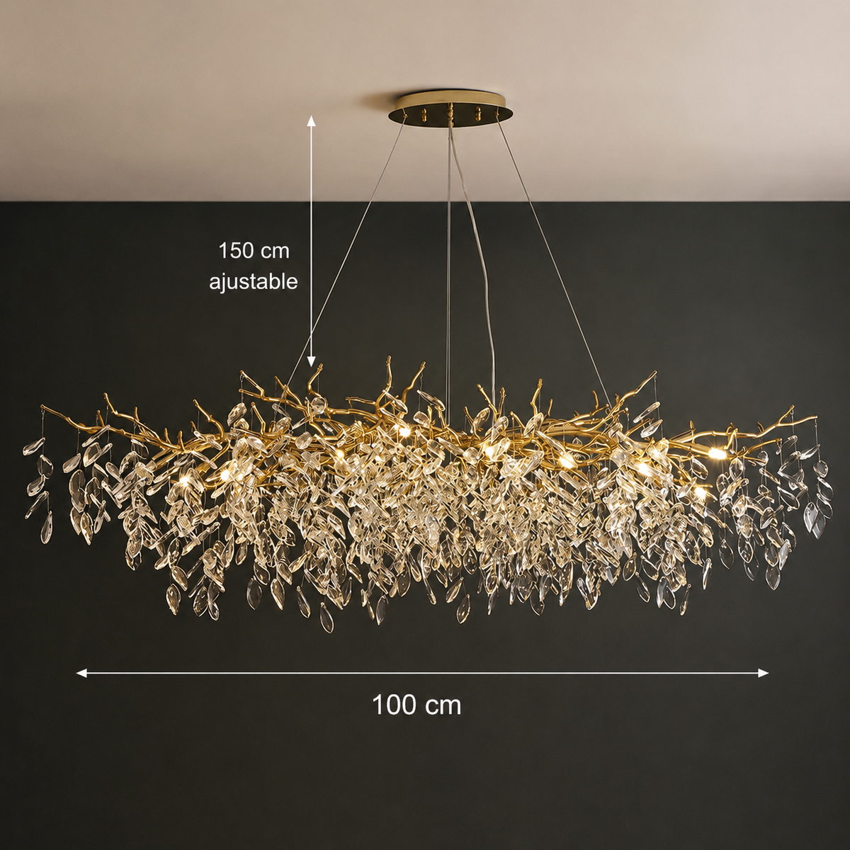 Lustre Cristal Style Français