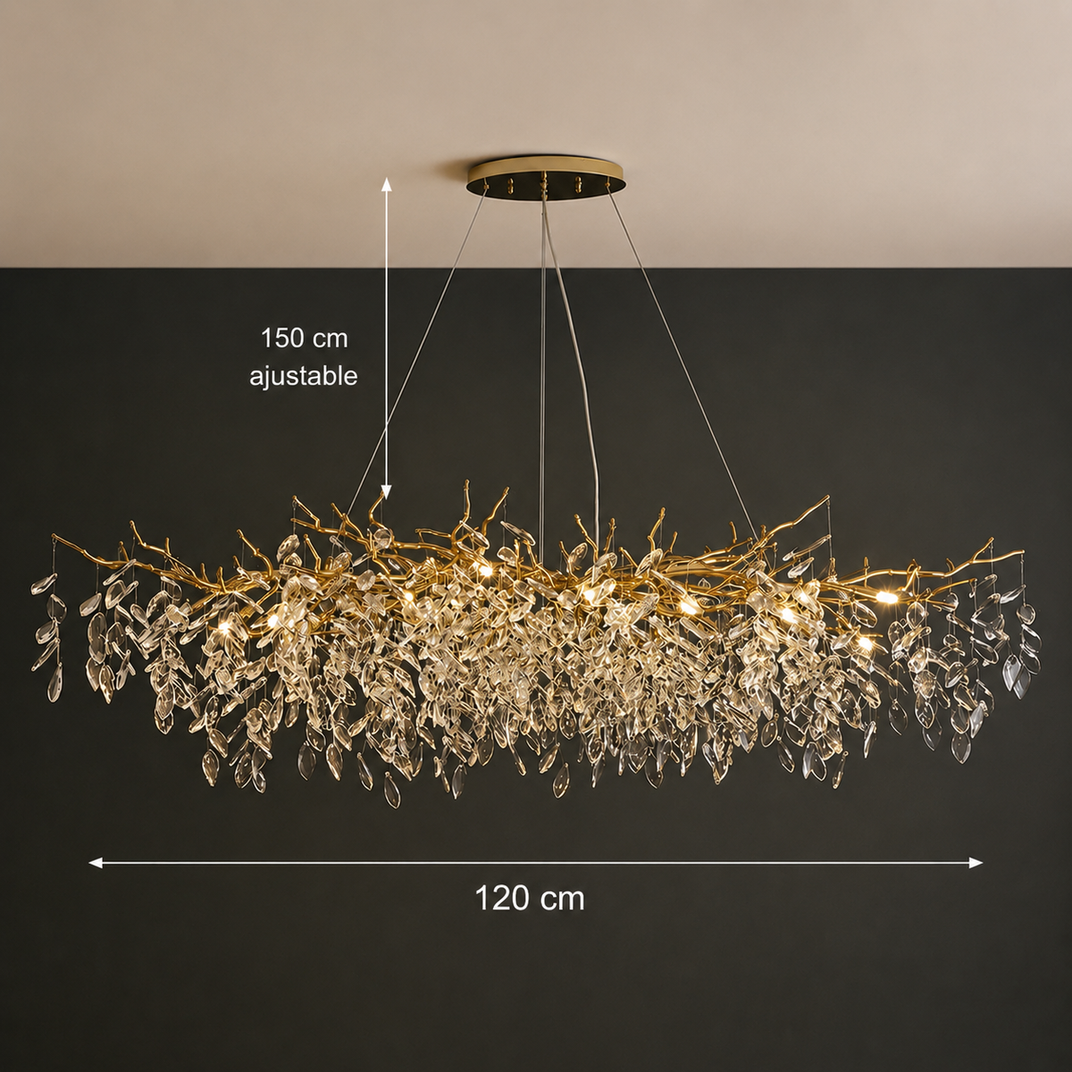 Lustre Cristal Style Français
