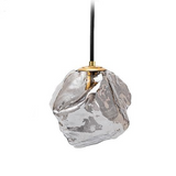Suspension Luminaire Style Météorite Verre