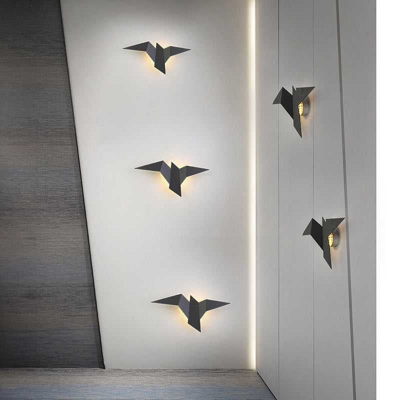 Applique Murale Forme Oiseau en Fer