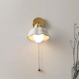 Applique Murale Fleur Blanche Vintage