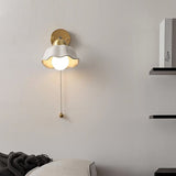 Applique Murale Fleur Blanche Vintage