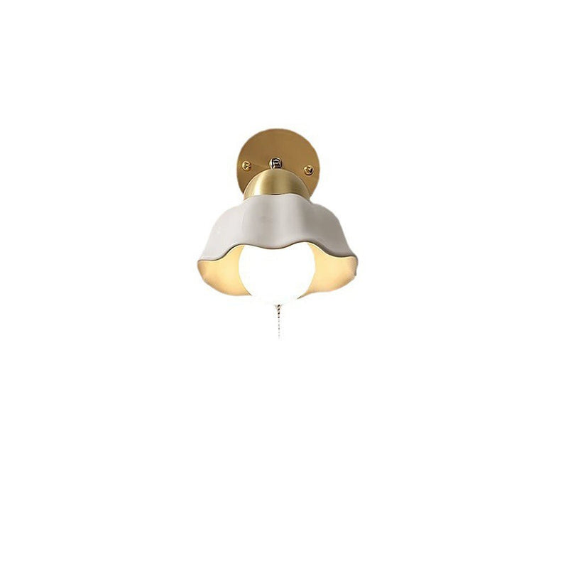 Applique Murale Fleur Blanche Vintage