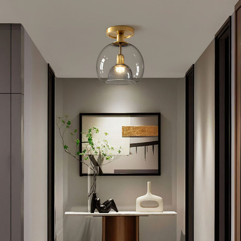 Plafonnier Contemporain en verre