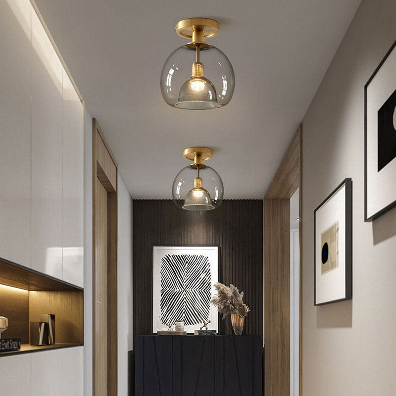 Plafonnier Contemporain en verre
