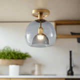 Plafonnier Contemporain en verre