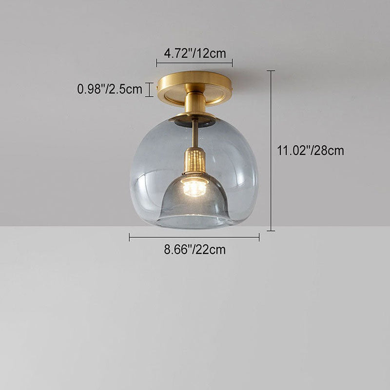 Plafonnier Contemporain en verre