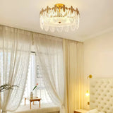 Lustre En Verre Style Feuilles