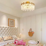 Lustre En Verre Style Feuilles