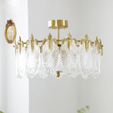 Lustre En Verre Style Feuilles