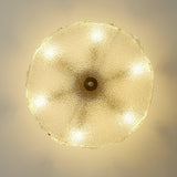 Lustre En Verre Style Feuilles