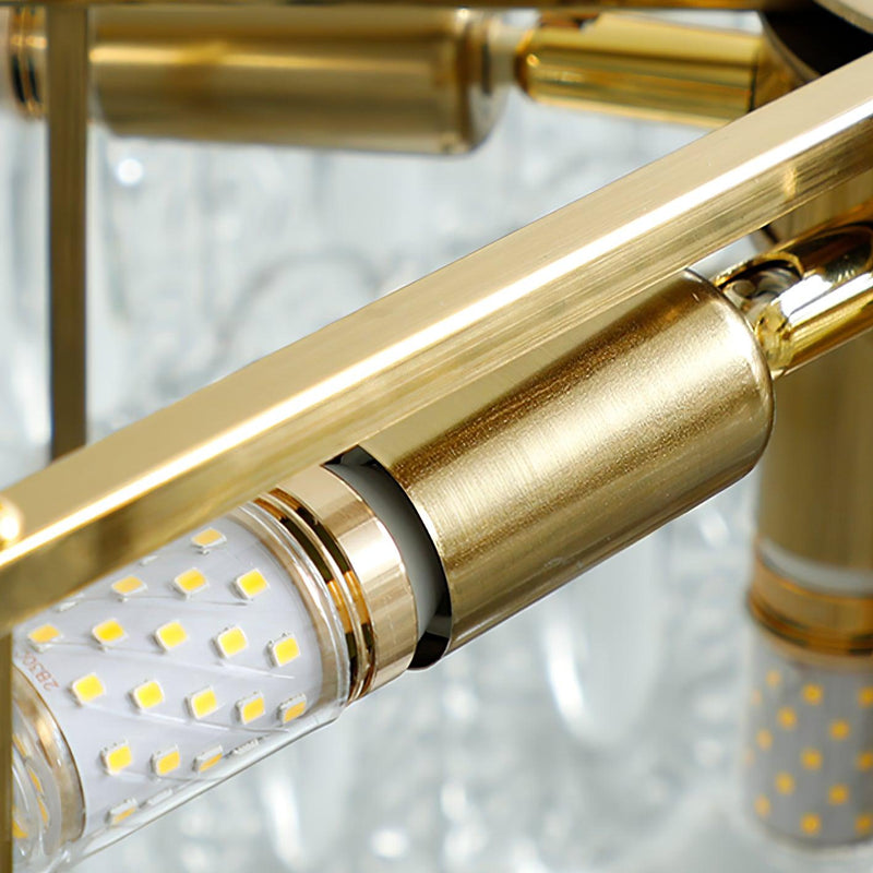 Lustre En Verre Style Feuilles