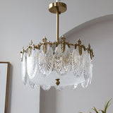 Lustre En Verre Style Feuilles