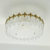 Lustre En Verre Style Feuilles