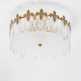 Lustre En Verre Style Feuilles