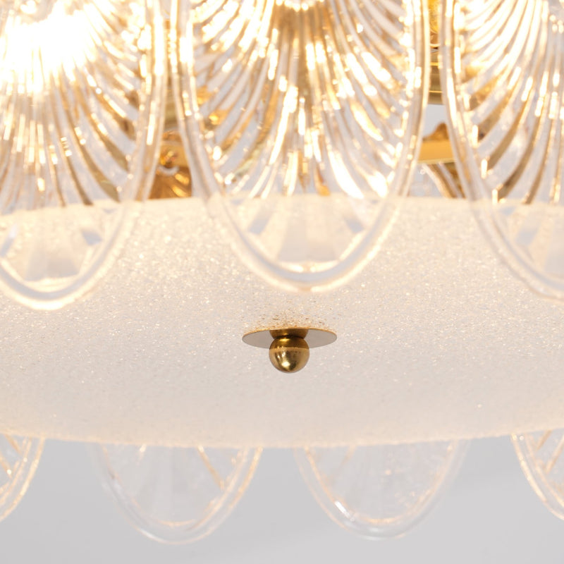 Lustre En Verre Style Feuilles
