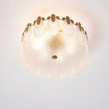 Lustre En Verre Style Feuilles