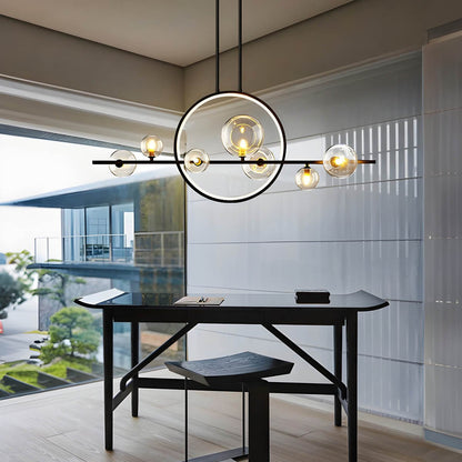 Lustre - Suspension Moderne En Forme de Globe En Verre