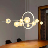 Lustre - Suspension Moderne En Forme de Globe En Verre