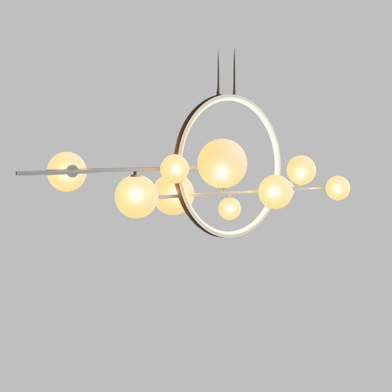 Lustre - Suspension Moderne En Forme de Globe En Verre