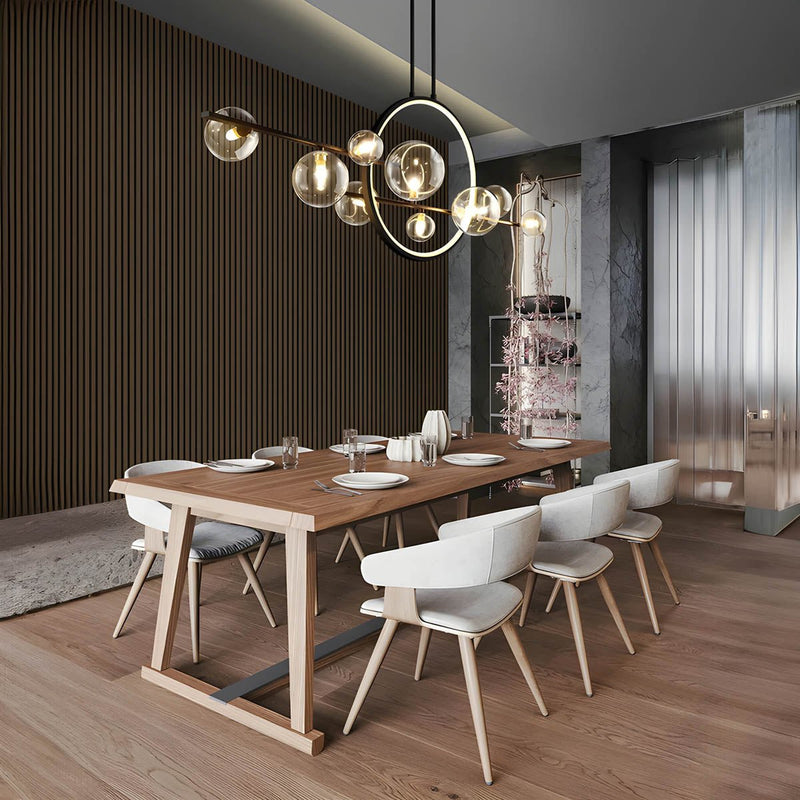 Lustre - Suspension Moderne En Forme de Globe En Verre