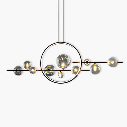 Lustre - Suspension Moderne En Forme de Globe En Verre