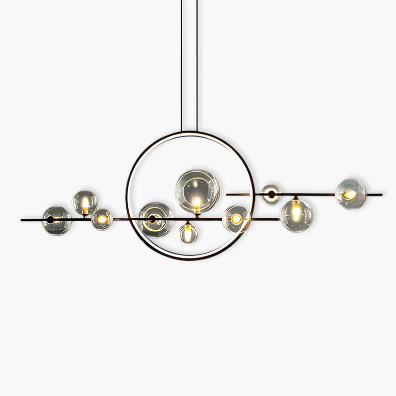 Lustre - Suspension Moderne En Forme de Globe En Verre