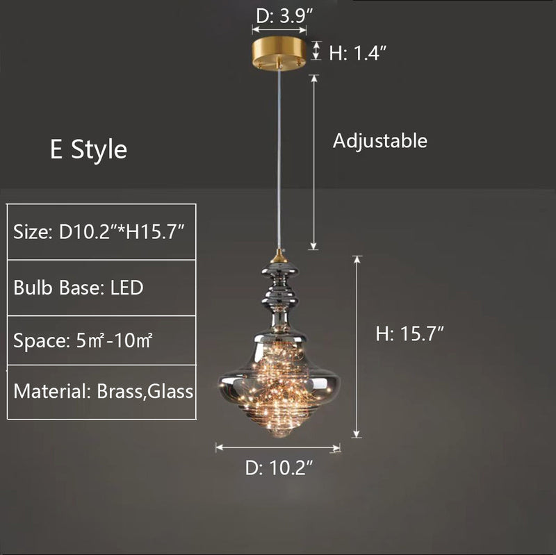 Suspension Luminaire Crystal Verre Luxueux