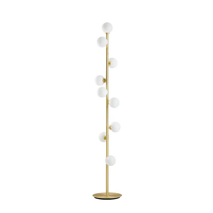 Lampadaire Nordique Marbre et Laiton