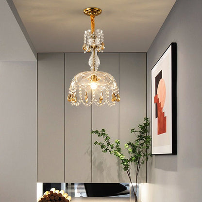 Lustre Luxe Retro Cristal