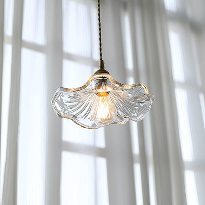 Suspension Luminaire Fleur En Verre