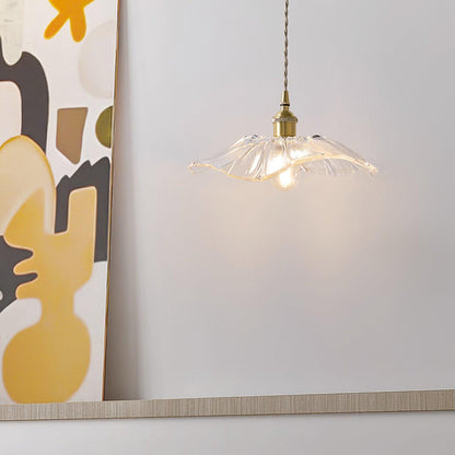 Suspension Luminaire Fleur En Verre