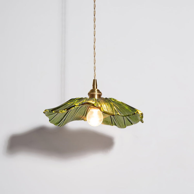 Suspension Luminaire Fleur En Verre