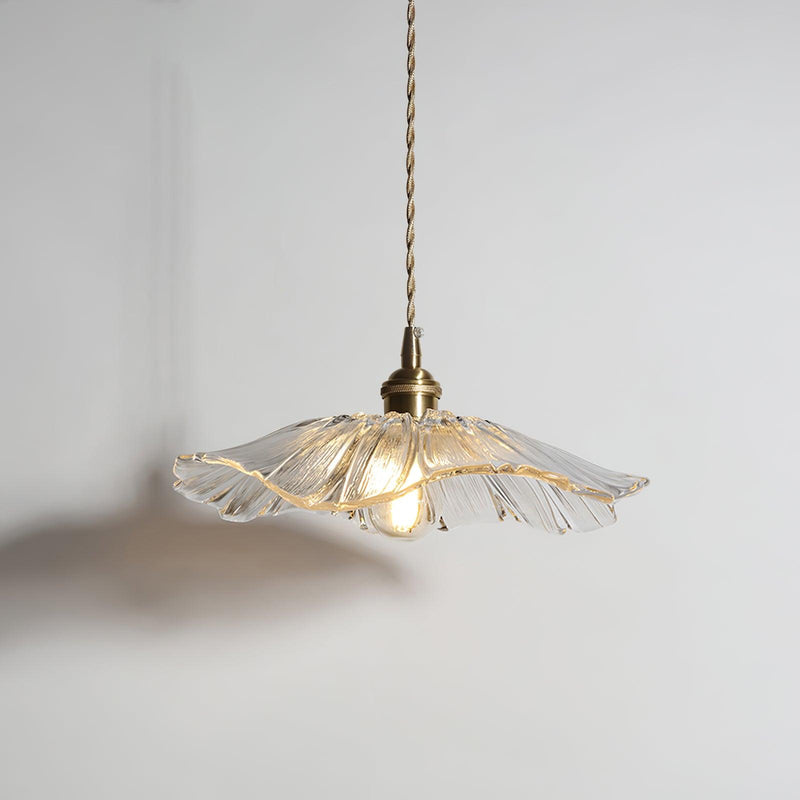 Suspension Luminaire Fleur En Verre