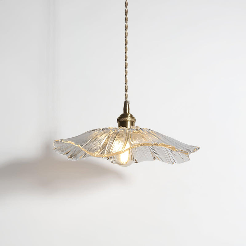 Suspension Luminaire Fleur En Verre