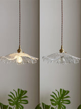 Suspension Luminaire Fleur En Verre