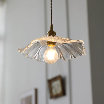 Suspension Luminaire Fleur En Verre