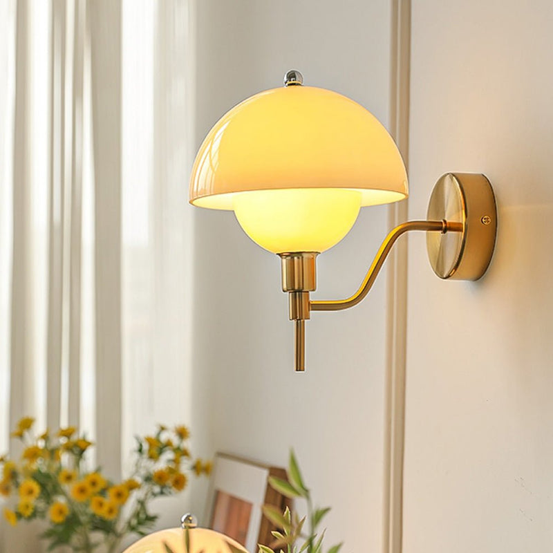 Applique Murale Champignon Crème Douce