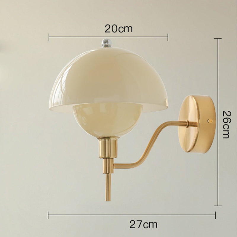 Applique Murale Champignon Crème Douce