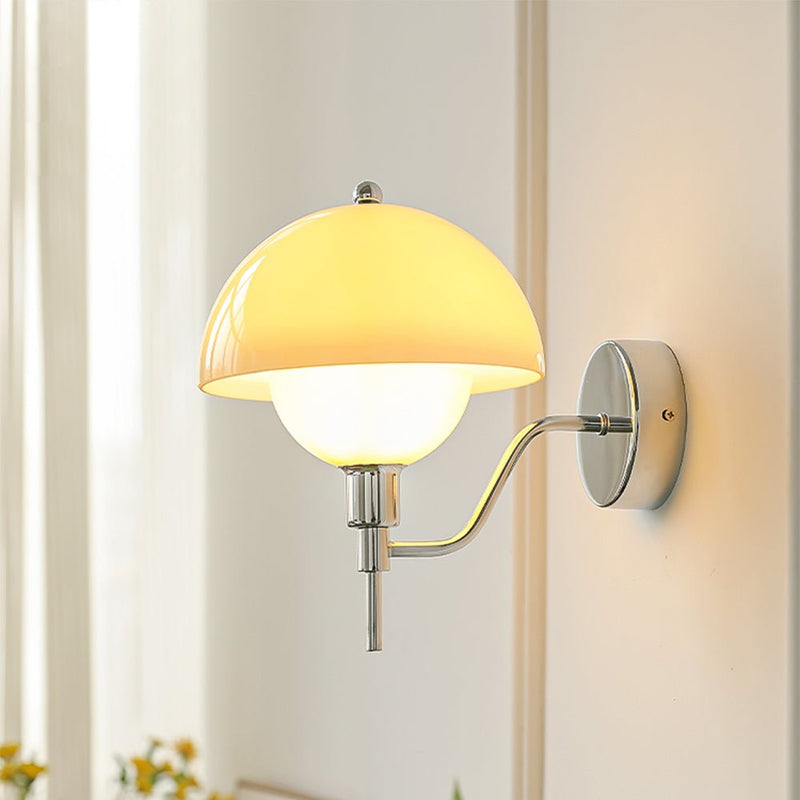 Applique Murale Champignon Crème Douce