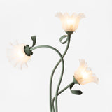 Lampadaire Fleurs Blanches Élégantes
