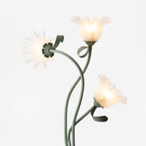 Lampadaire Fleurs Blanches Élégantes