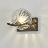 Applique Murale Boule En Verre Transparent Moderne